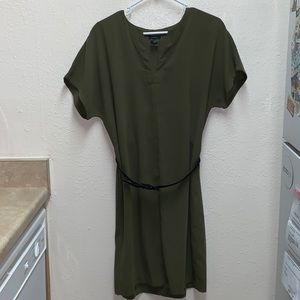 Olive Green Dress • Size M